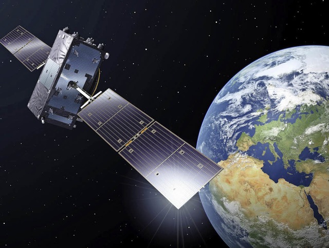 Illustration eines Galileo-Satelliten   | Foto: dpa