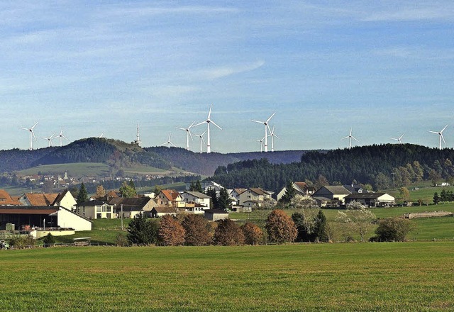Die Initiative zum Schutz des Hochschw...geplanten Anlagen im Wald zu erkennen.  | Foto: Bildmontage: Ulrich Bielefeld/Solarcomplex