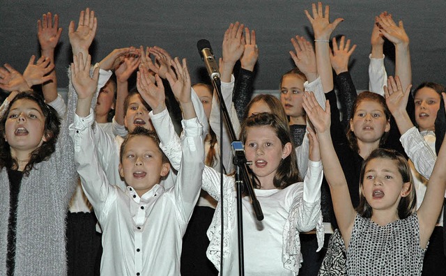 Auch der  &#8222;Crazy Chorus&#8220; l...ag zum facettenreichen Konzertgenuss.   | Foto: OUNAS-Krusel