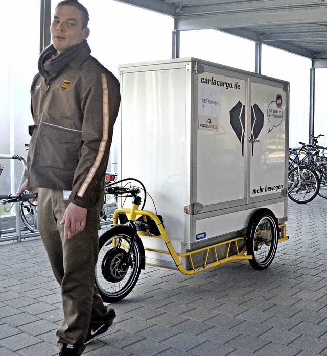 Das Lastenrad soll den Verkehr in der Stadt weiter reduzieren.   | Foto: Fritsch