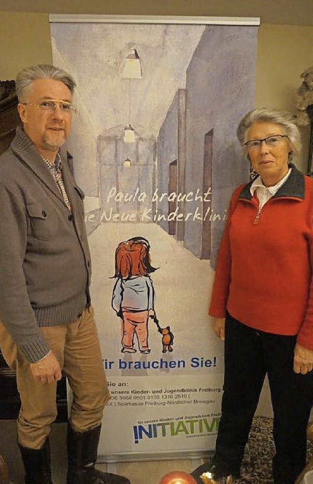 Gerda Just und Axel Poppe setzen sich ...Kinder- und Jugendklinik Freiburg ein.  | Foto: Anne Freyer