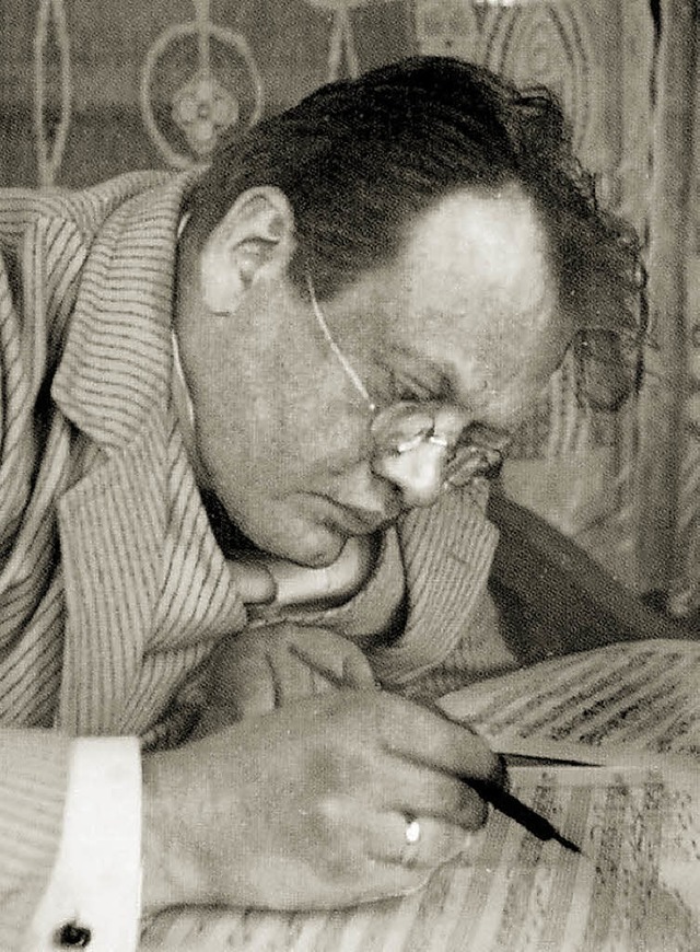 Sommer 1913: Max Reger &#8211; bei der Arbeit  | Foto: Max-reger-institut