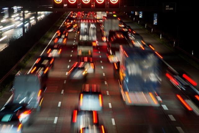 Sieben Unflle auf der A5 – zeitweise rund 17 Kilometer lang Stau