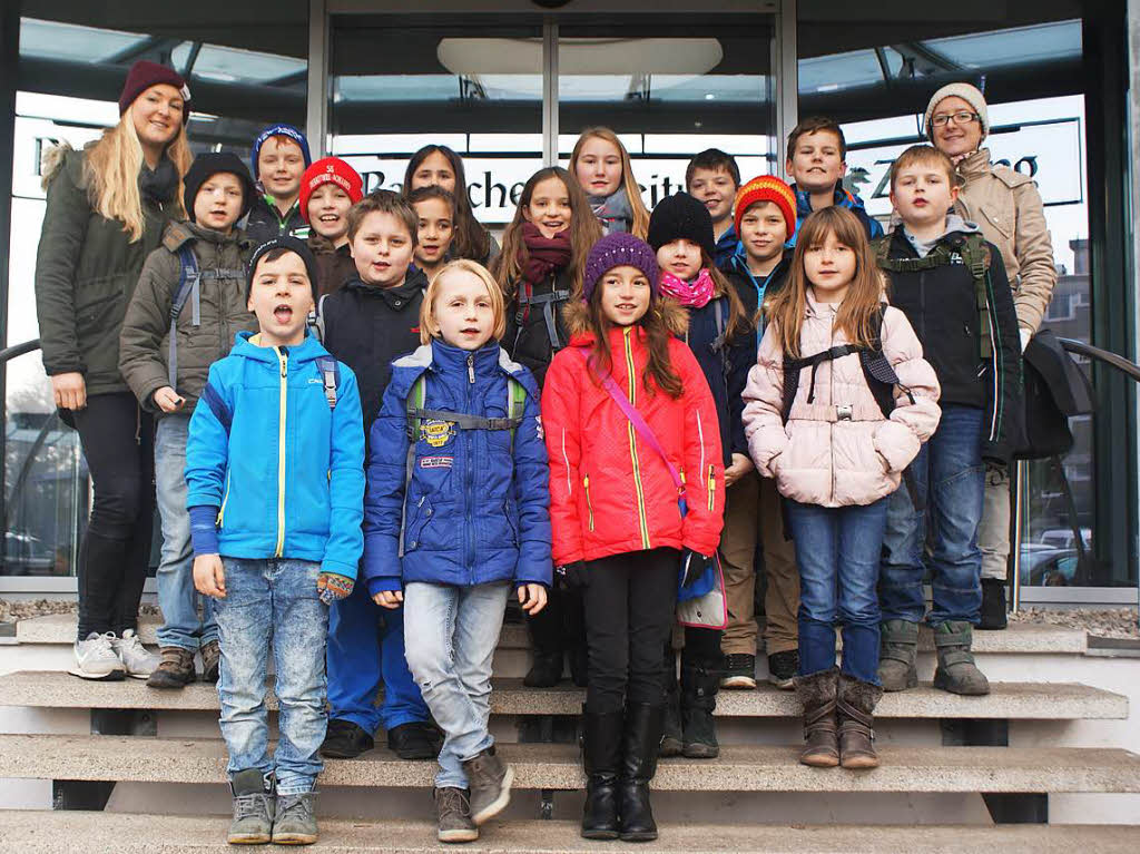 Klasse 4c der Wilhelm-Hildenbrand-Schule in Vogtsburg-Oberrotweil