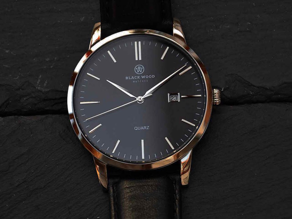 Das erste Modell von Black Wood Watches: &#8222;Rhine 40&#8220;  | Foto: Jan Heege