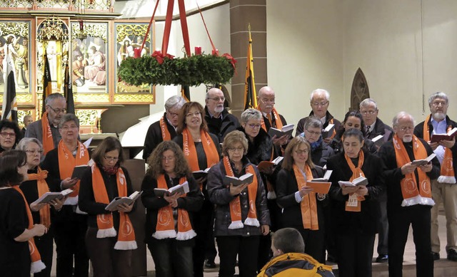 Premiere: Der Kolping Projekt Chor in der St. Bonifatiuskirche  | Foto: Georg Vo