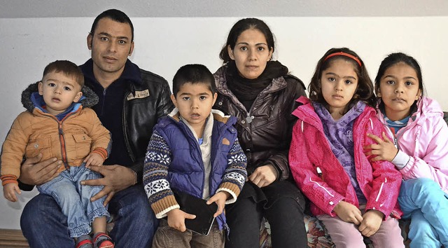 Die Familie Naderi mit dem  fast zweij...oran ist in Friedenweiler angekommen.   | Foto: Liane Schilling