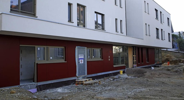 Der Neubau des Lebenshilfe-Wohnheims am Blauenblick schreitet voran.   | Foto: Thomas Loisl Mink