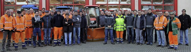 50 Mitarbeiter und Mitarbeiterinnen stehen bereit, wenn der erste Schnee fllt.   | Foto:  Stadt Waldkirch