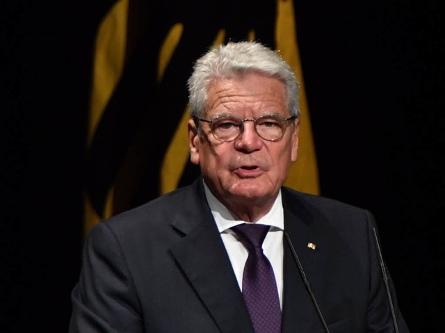 Bundesprsident Joachim Gauck hat sich...dlichen Vorfall geuert. (Archivbild)  | Foto: AFP