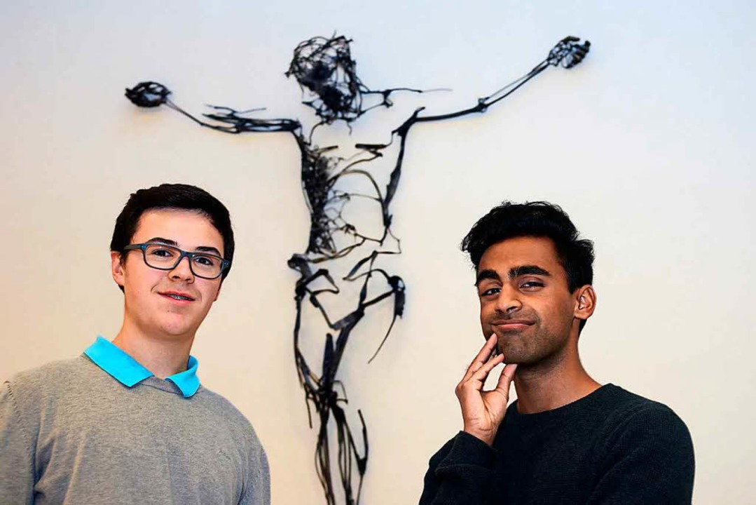 Lukas Nagel (links) und Amal Vithayathil wollen Priester werden.  | Foto: Thomas Kunz