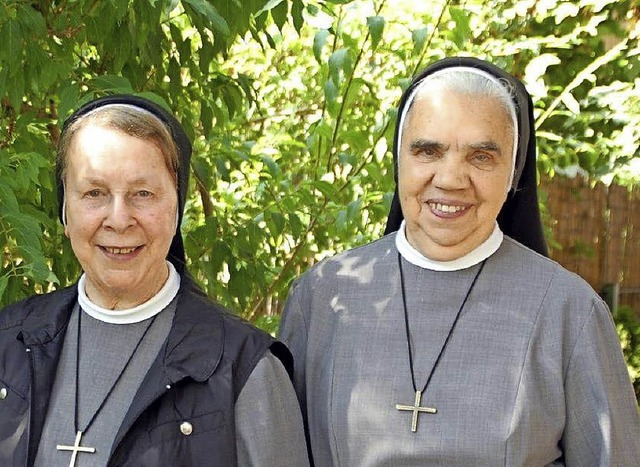 Schwester Jacinta Auer, Oberin, und  S... des Kessels (von links nach rechts).   | Foto: B. Puppe / R. Burgmaier/ H. Rderer
