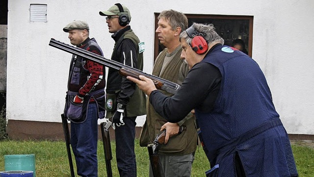 <BZ-FotoAnlauf>Schtzenverein:</BZ-Fot...sschieen des SV Schlchtenhaus-Hofen.  | Foto: Lacher