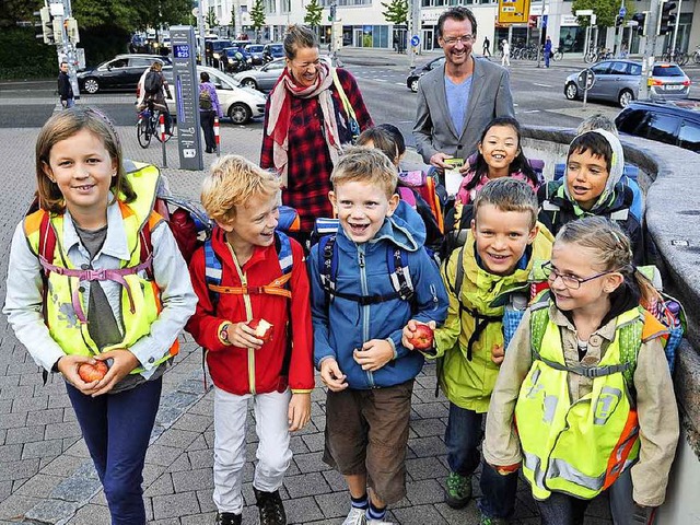 An der Hebelschulen gibt es die Aktion...bus&#8220; zur Sicherheit der Schler.  | Foto: Thomas Kunz