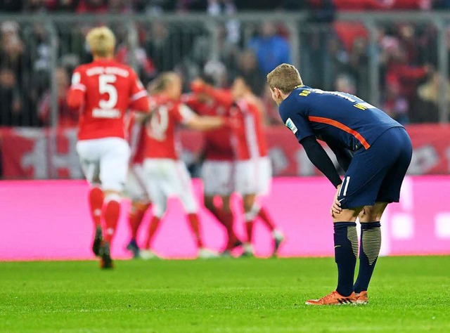 Enttuschung nach der Niederlage gegen die Bayern  | Foto: dpa