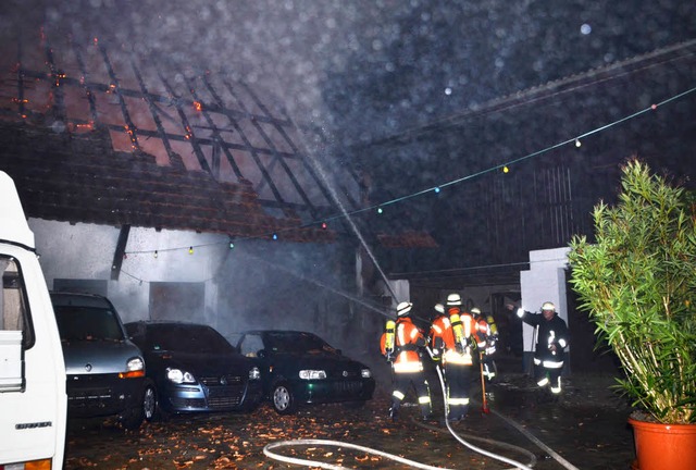 Jechtingen.  Grobrand in  Jechtingen.  | Foto: Roland Vitt