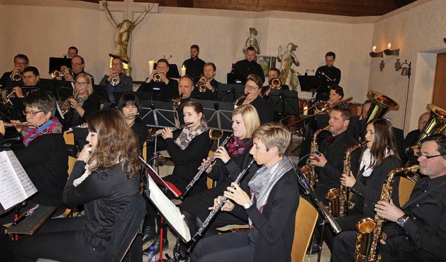 Die Musikkapelle Siensbach bei ihrem Konzert in St. Martin   | Foto: K. Heiss