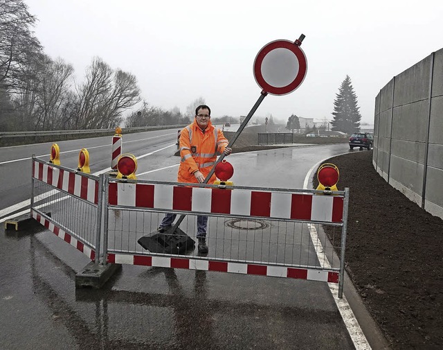 Drei Jahre wurde gebaut.  Gestern  ru...freien  B-317-Anschluss Maulburg-Ost.   | Foto: Hege