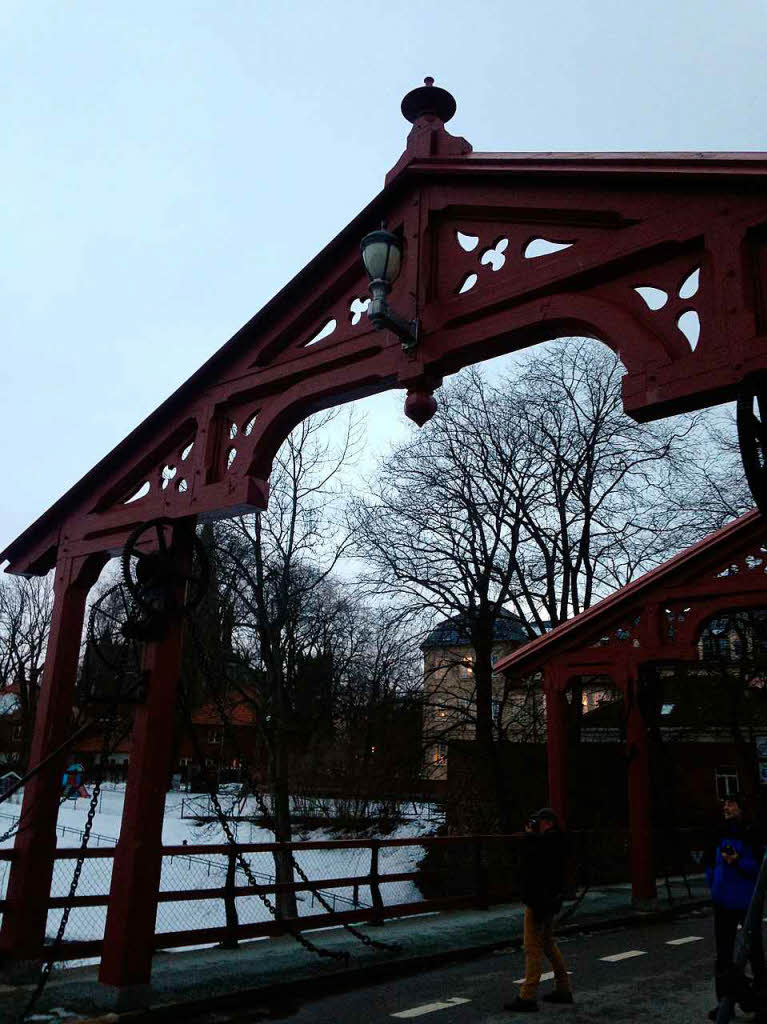 Gang durchs Glcksportal: Lykkens Portal in Trondheim 