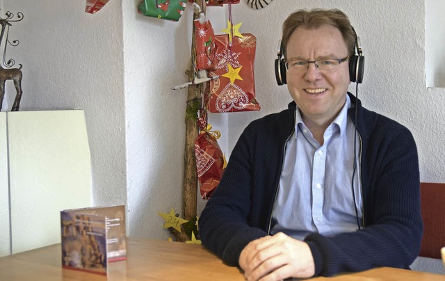 Verblfft ber die eigene Stimme im Hrbuch: Harald Gritzner  | Foto: Beatrice Ehrlich