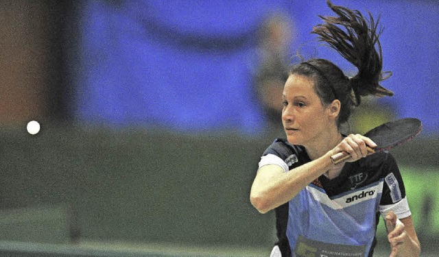 Die Sthlinger Spitzenspielerin Monika...  ist in der Badenliga noch unbesiegt.  | Foto: seeger