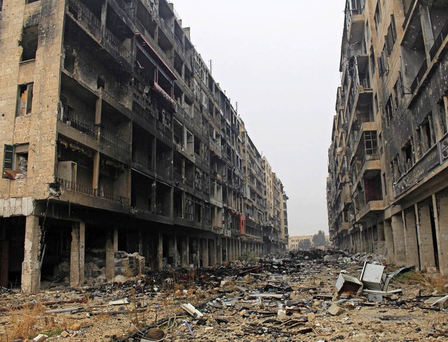 Die Trmmer von Aleppo &#8211; schon j...n Symbol des syrischen Brgerkrieges.   | Foto: dpa/privat