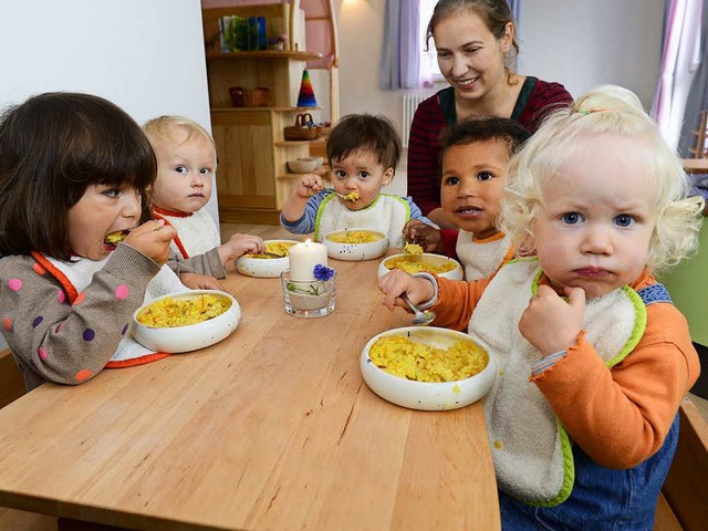 Mal mit, mal ohne Essen: Kita-Gebhren sind kaum vergleichbar. (Archivbild)  | Foto: Ingo Schneider