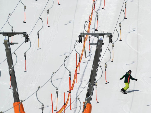 Ab Silvester laufen die Skilifte auf d... (Archivbild vom Saisonende im April).  | Foto: dpa