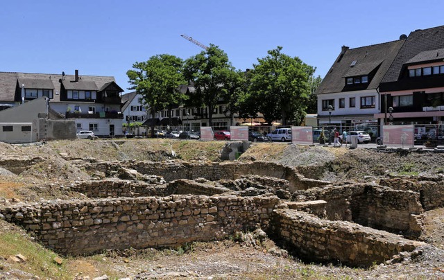 Die archologischen Ausgrabungen im Ze...erhalten und sichtbar gemacht werden.   | Foto: Julia Jacob