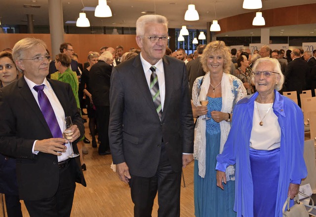 Zur Festveranstaltung &#8222;70 Jahre ...erem mit Senior-Chefin Waltraud Sick.   | Foto: Sylvia Sredniawa