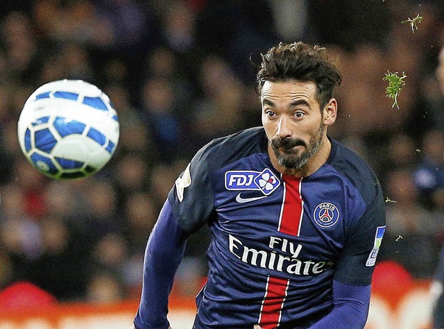 Ab nach China:  Ezequiel Ivan Lavezzi,... noch im Trikot von Paris St. Germain   | Foto: dpa