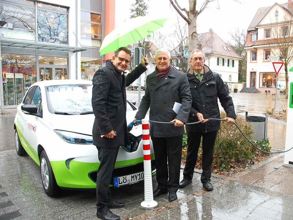 Seit Mrz steht ein Elektroauto fr Carsharing-Kunden in der Innenstadt zur Verfgung.