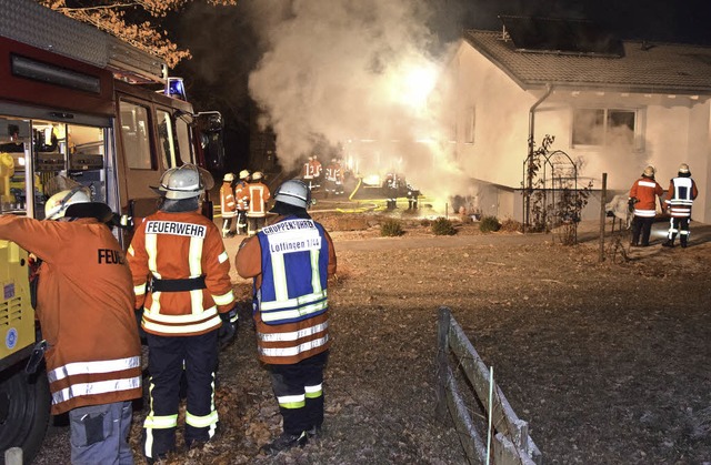 Einen Kellerbrand in Gschweiler konnt...rwehr am Freitagmorgen rasch lschen.   | Foto: M. Ganz