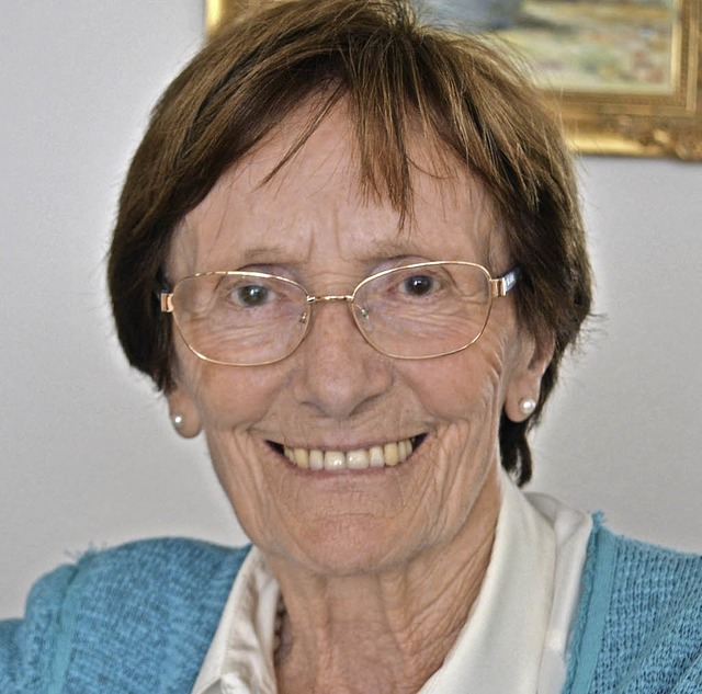 Zell liegt ihr am Herzen: Gertrud Fru...rt am 1. Januar ihren 80. Geburtstag.   | Foto: Paul Berger