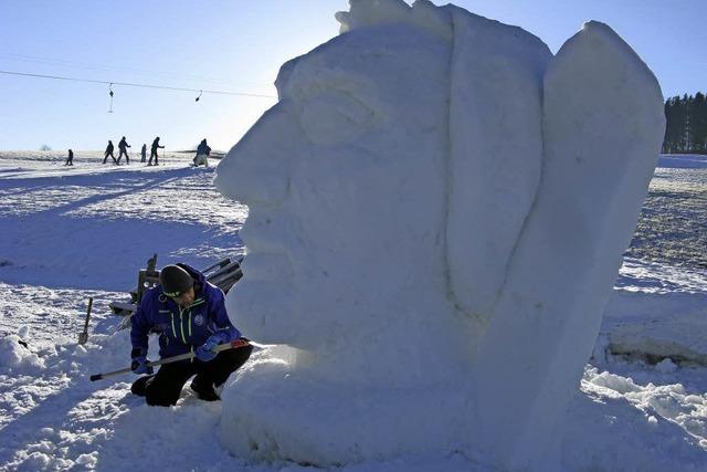 Kunstwerke aus Schnee und Eis