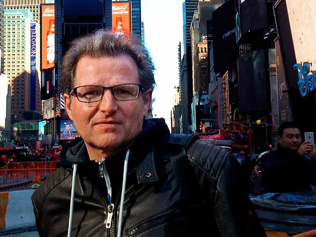 Johannes Mssinger mitten in New York  | Foto: privat