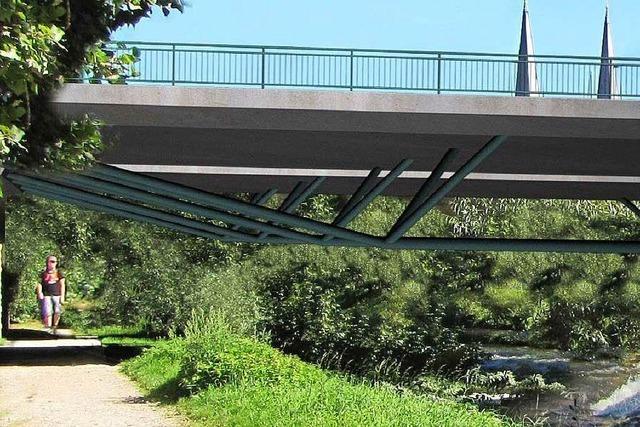 Die neue Kronenbrücke hat eine besondere Konstruktion samt Tragwerk mit Gussknoten