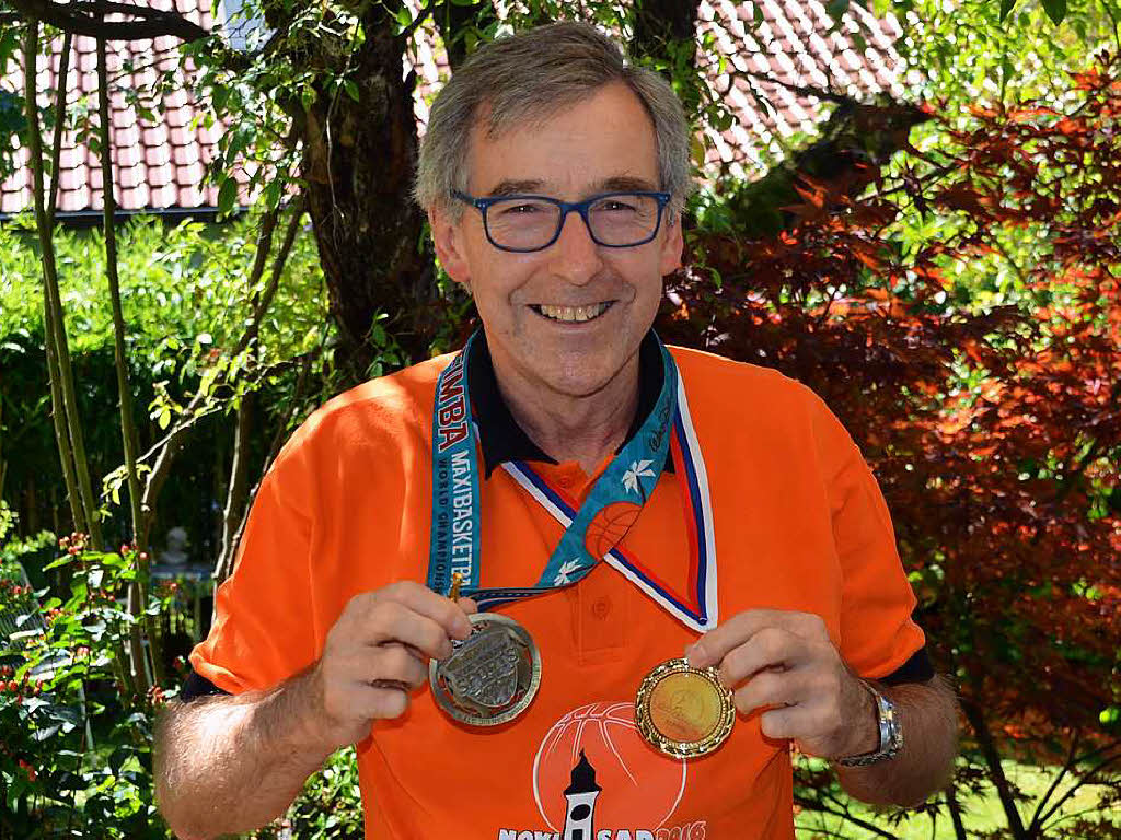 Glnzend: -65-Basketball-Europameister Jrg Graf aus Schallstadt.