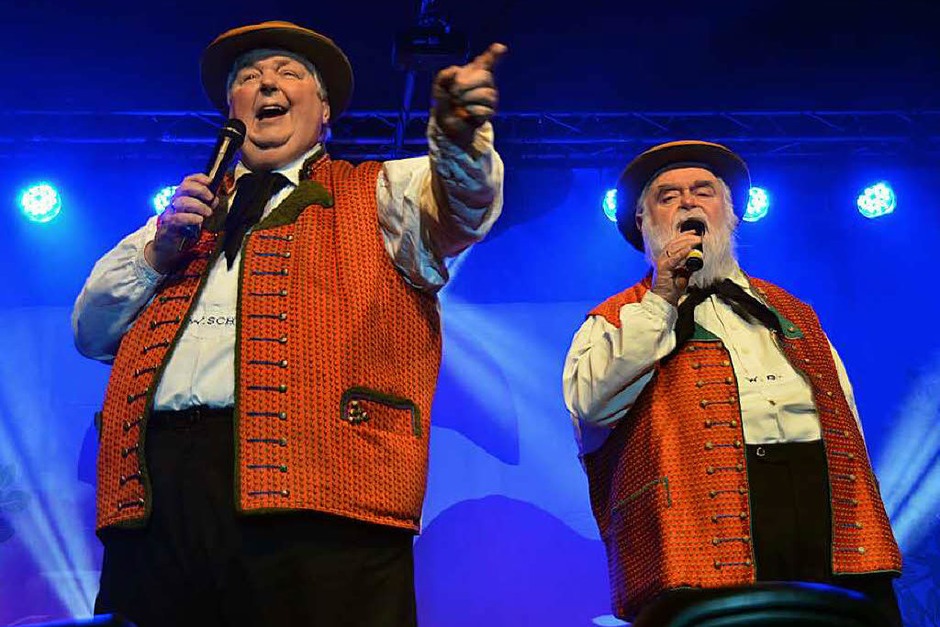 Die Wildecker-Herzbuben: links Wolfgang Schwalm, rechts Wilfried Gliem (Foto: Jonas Hirt) Die Wildecker-Herzbuben: links Wolfgang Schwalm, rechts Wilfried Gliem (Foto: Jonas Hirt)