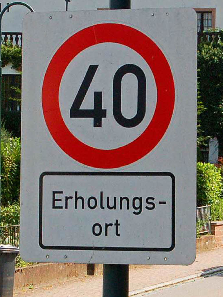 Mit Tempo 40 durchs Glottertal: Der Gemeinderat beantragt eine Geschwindigkeitsbeschrnkung fr die Ortsdurchfahrt.