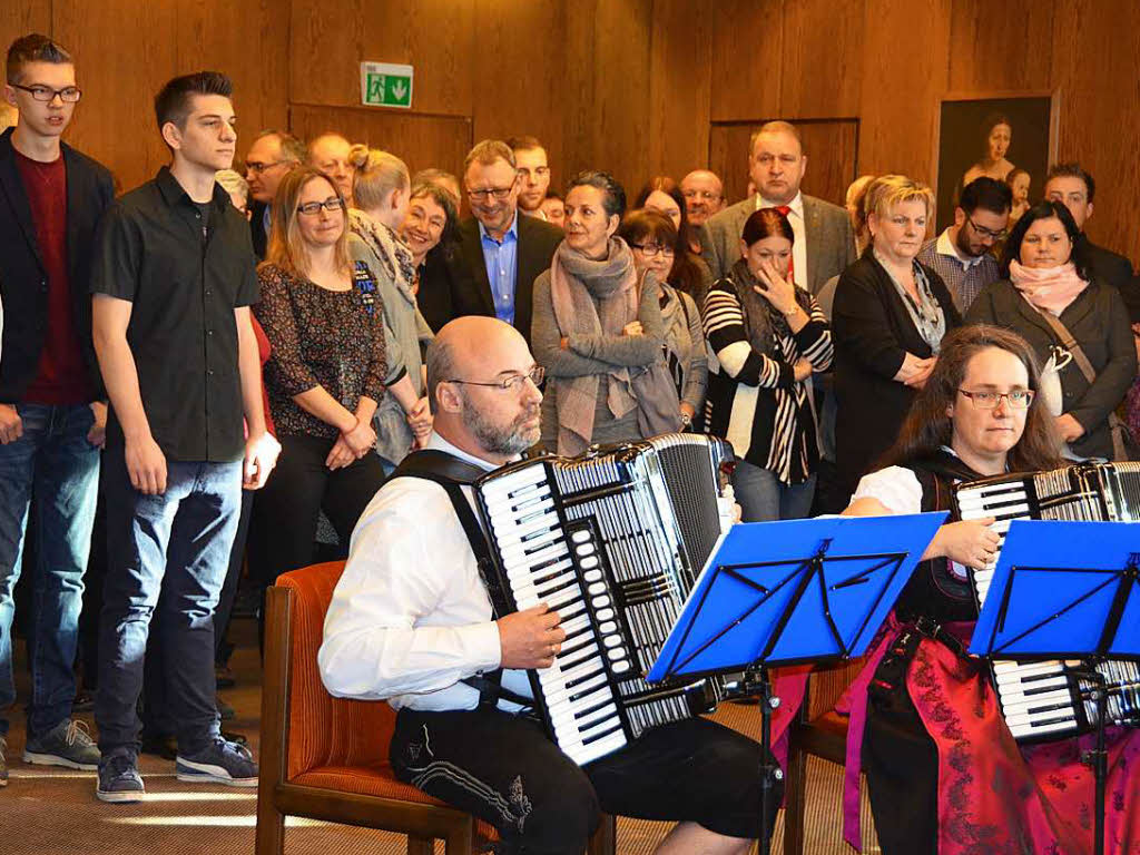 Das Donnerwetter-Ensemble des HHC Ehrenstetten sorgte fr die musikalische Unterhaltung.