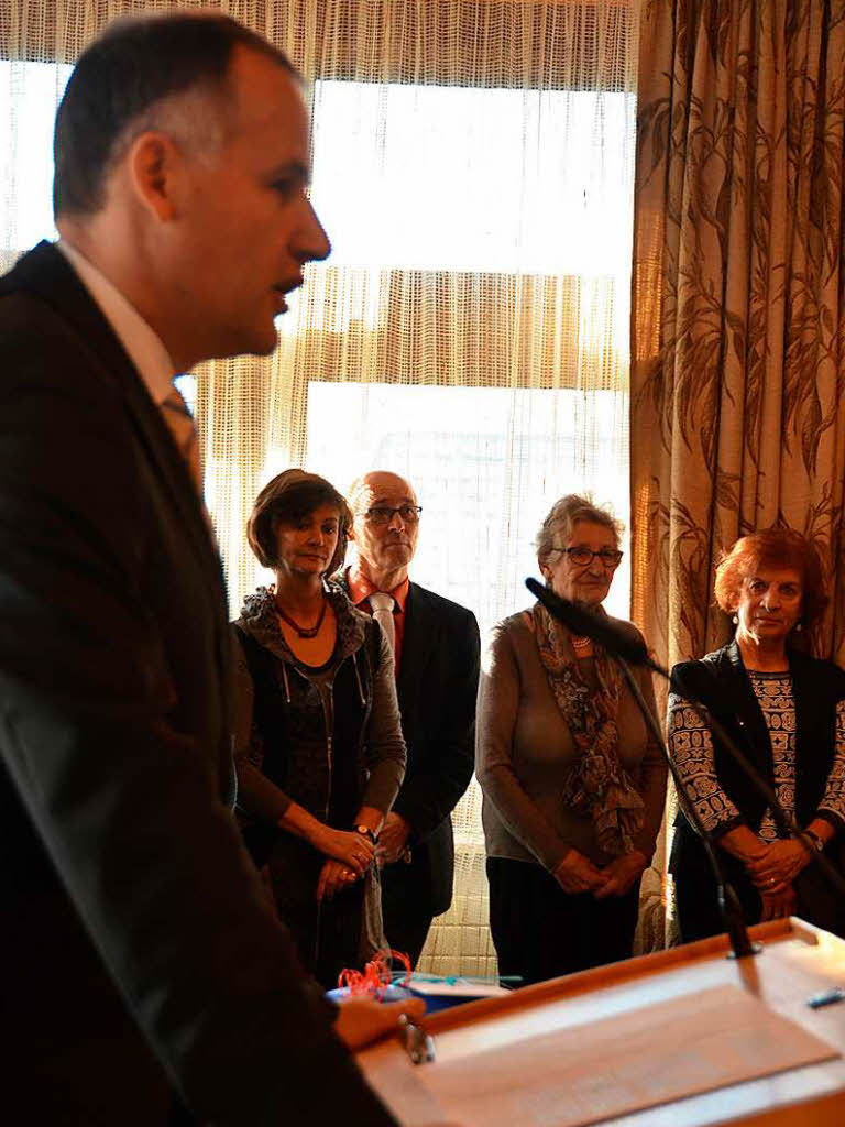 Bürgermeister Thomas Breig bei seiner Ansprache Bürgermeister Thomas Breig bei seiner Ansprache