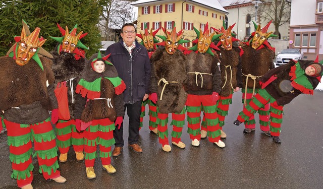 Die Kppeli-Baschi feiern ihr 25 Jubil...arrentreffen und  einem groen Umzug.   | Foto: Dieter Erggelet