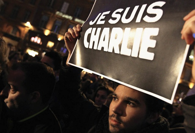 Solidaritt mit Charlie Hebdo   | Foto: DPA
