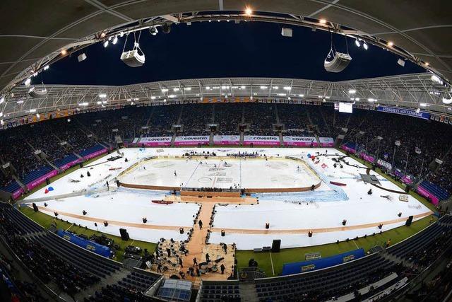 Fotos vom Eishockey-Winter-Game im Stadion der TSG Hoffenheim