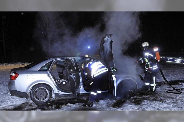 Fahrzeugbrand in Kuhbach