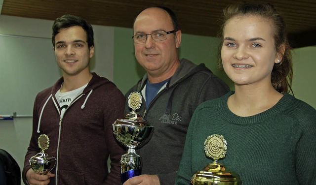 Wieder rumten die &#8222;Steinhausers...ppenpokal sowie zwei Einzelpokale ab.   | Foto: Barbara Rderer