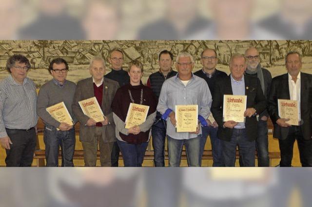 Sechs neue Ehrenmitglieder beim Turnverein Sulz