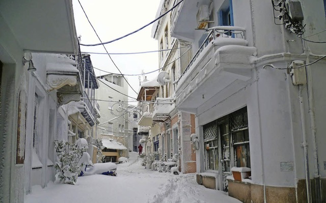 Wirkt wie eingefroren &#8211; die griechische Urlaubsinsel Skopelos.  | Foto: dpa