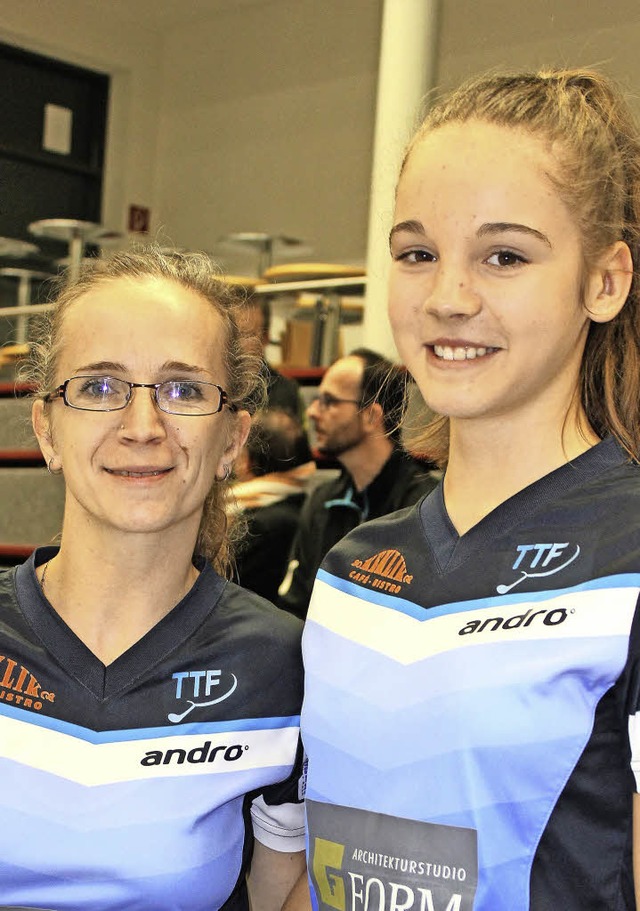 Evita Wiedemann (rechts) besiegte ihre... im B-Finale des Blumberger Turniers.   | Foto: D. Maier